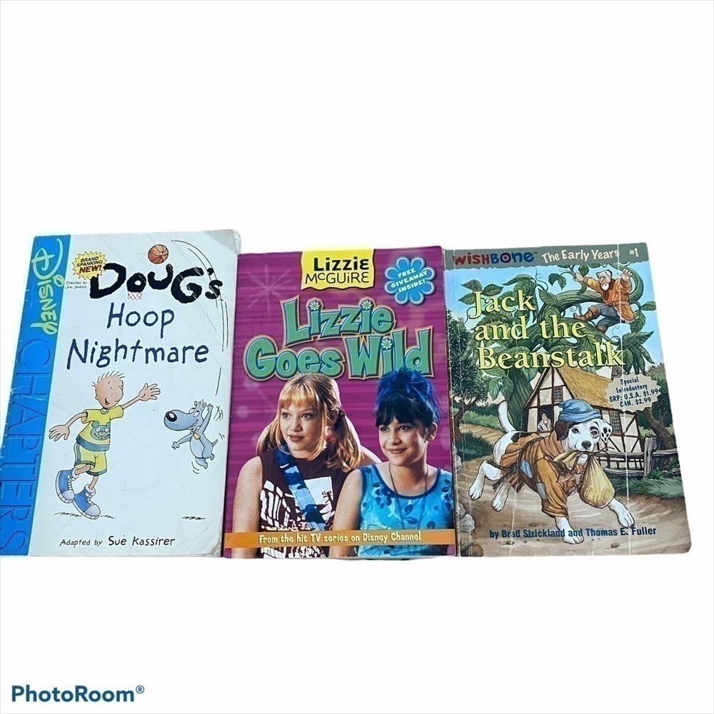 Vintage 90s Children Book Lot Dog Lizzie Mcguire